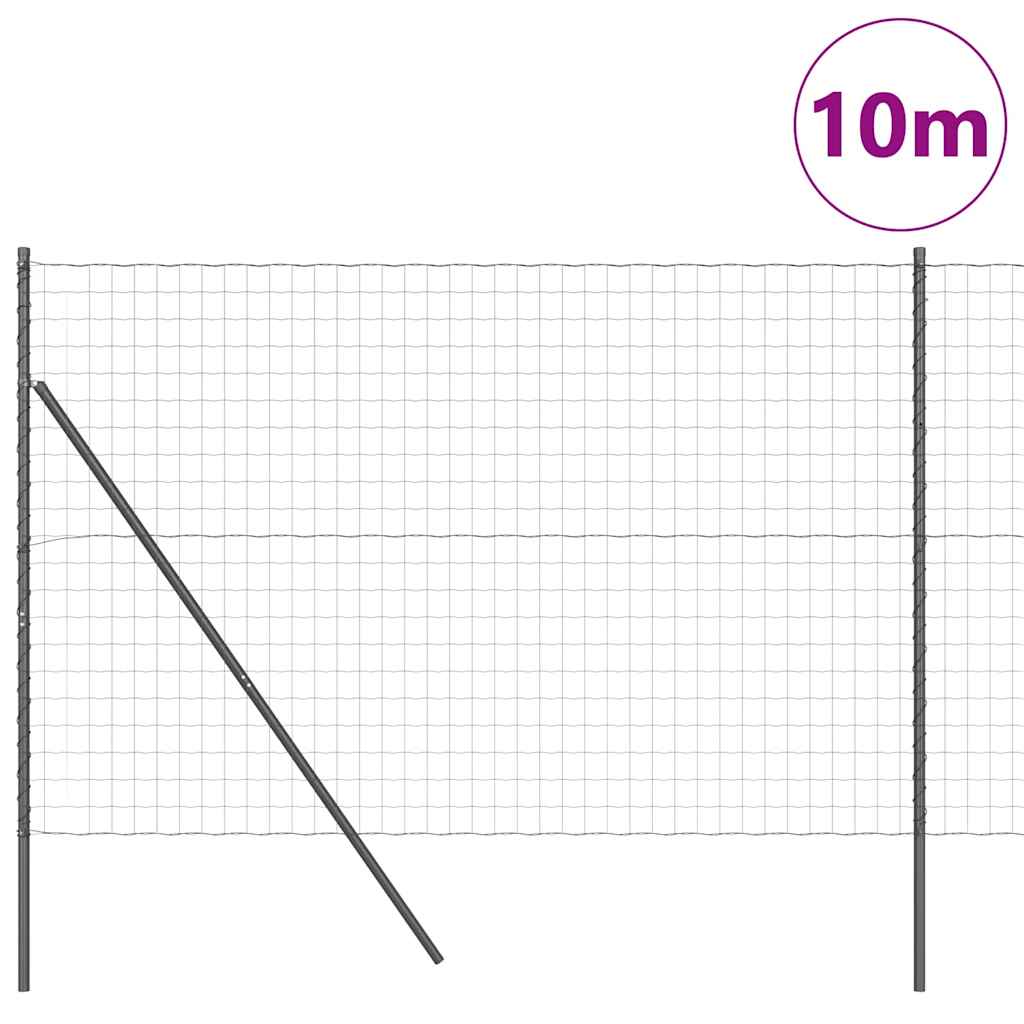 Euro Kerítés Talaj Rögzítő 10 x 1,5 m PVC-bevonatos acél Szürke