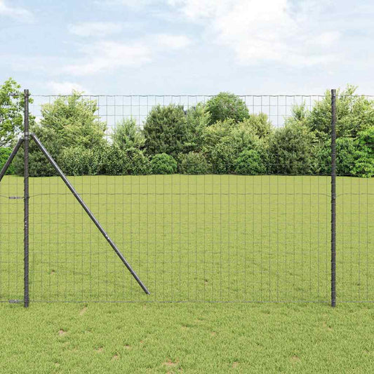 Euro Kerítés Talaj Rögzítő 10 x 1,6 m PVC-bevonatos acél Szürke