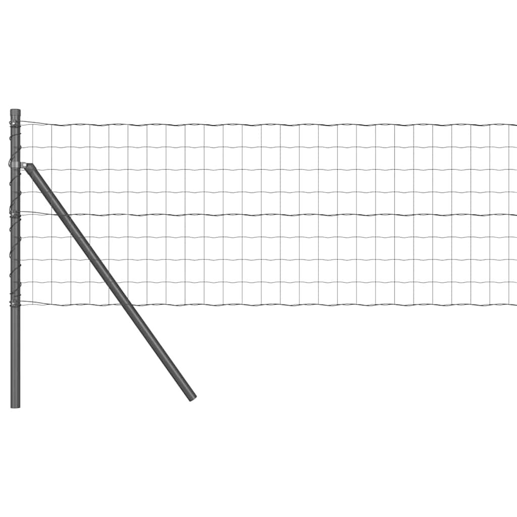 Euro Kerítés Talaj Rögzítő 25 x 0,4 m PVC-bevonatos acél Szürke