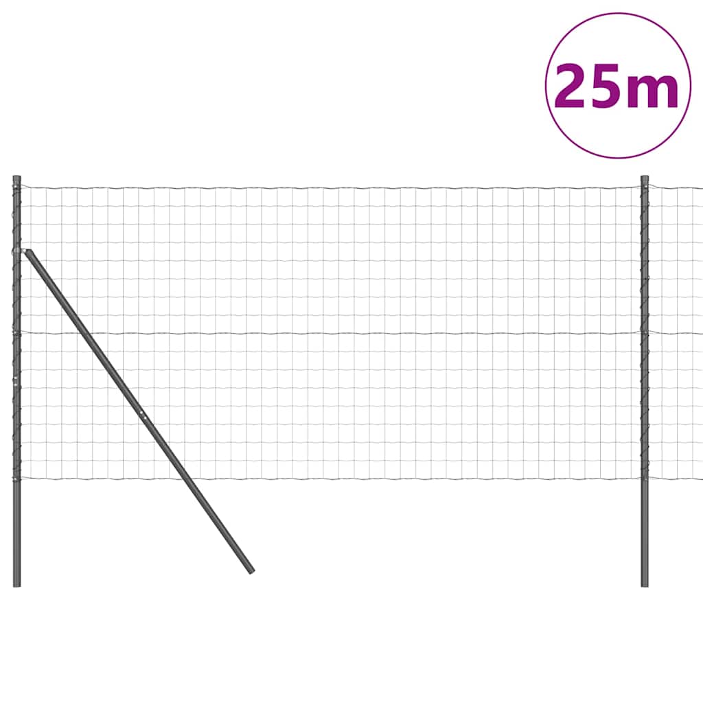 Euro Kerítés Talaj Rögzítő 25 x 1 m PVC-bevonatos acél Szürke