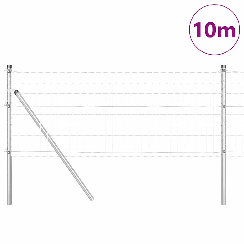 Kültéri Euro Kerítés Talaj Rögzítő 10 x 0,8 m Horganyzott Acél