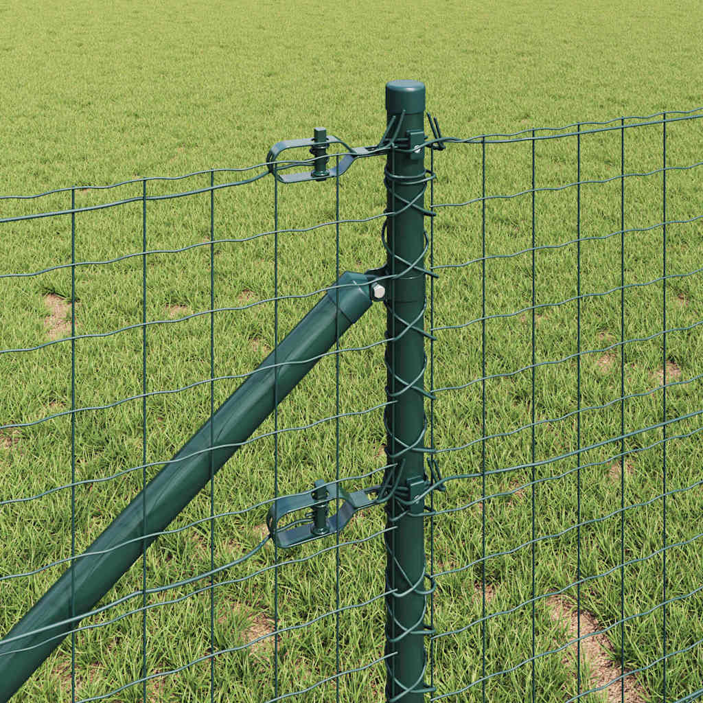 Európa kerítés tüskékkel 10 x 0,6 m PVC-bevonatos acél Zöld
