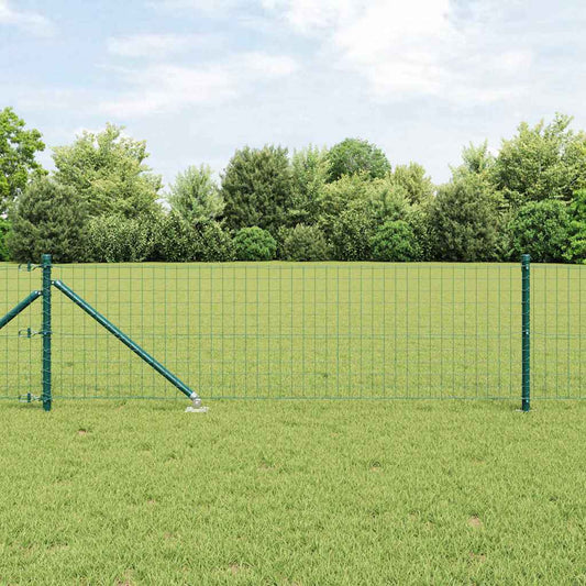 Európa kerítés tüskékkel 10 x 0,6 m PVC-bevonatos acél Zöld