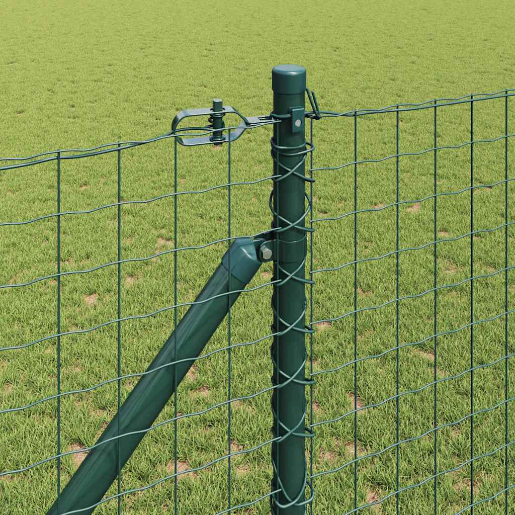 Európa kerítés tüskékkel 10 x 1,4 m PVC-bevonatos acél Zöld