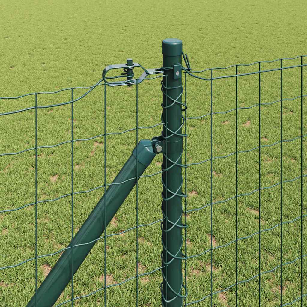 Európa kerítés tüskékkel 10 x 1,2 m PVC-bevonatos acél Zöld