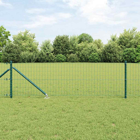 Európa kerítés tüskékkel 10 x 0,4 m PVC-bevonatos acél Zöld