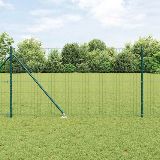 Európa kerítés tüskékkel 10 x 1 m PVC-bevonatos acél Zöld Háló