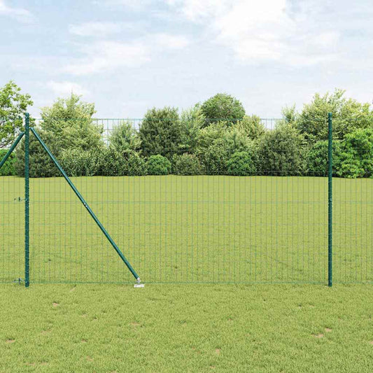 Európa kerítés tüskékkel 10 x 1,6 m PVC-bevonatos acél Zöld