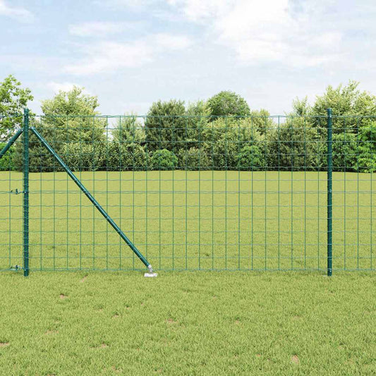 Európa kerítés tüskékkel 10 x 1 m PVC-bevonatos acél Zöld Háló