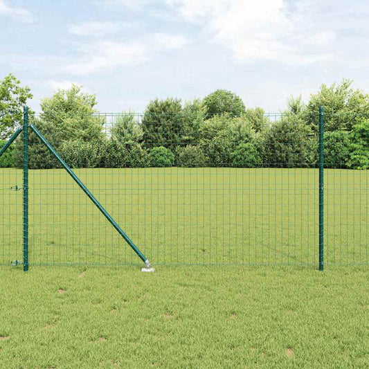 Európa kerítés tüskékkel 25 x 1 m PVC-bevonatos acél Zöld Háló