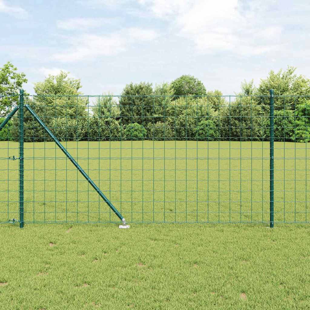 Európa kerítés tüskékkel 25 x 1 m PVC-bevonatos acél Zöld Háló