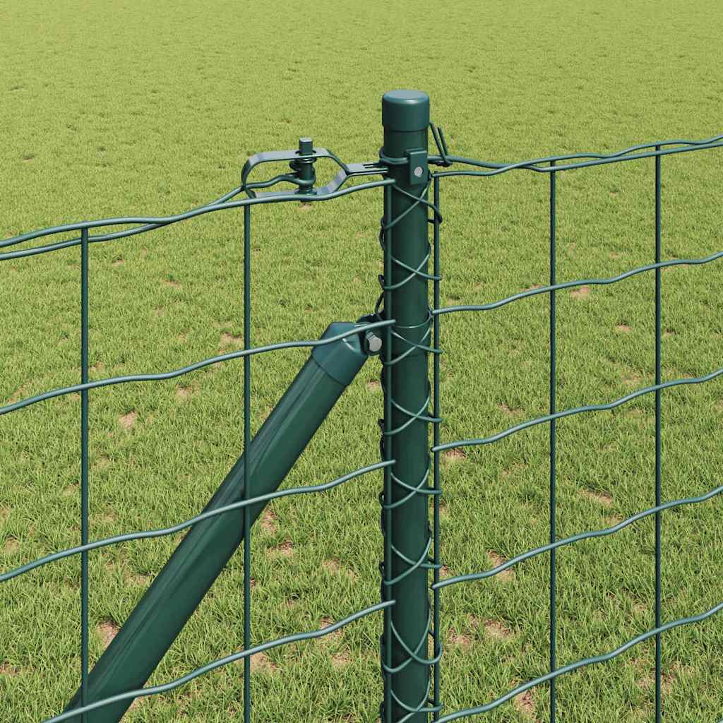 Európa kerítés tüskékkel 25 x 1,2 m PVC-bevonatos acél Zöld