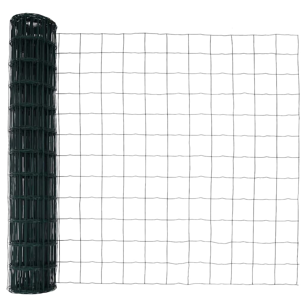 Európa kerítés tüskékkel 25 x 1,2 m PVC-bevonatos acél Zöld