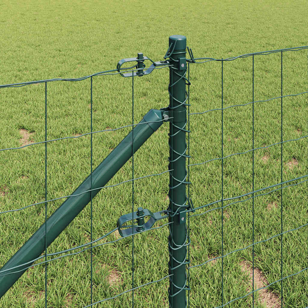 Európa kerítés tüskékkel 50 x 0,6 m PVC-bevonatos acél Zöld