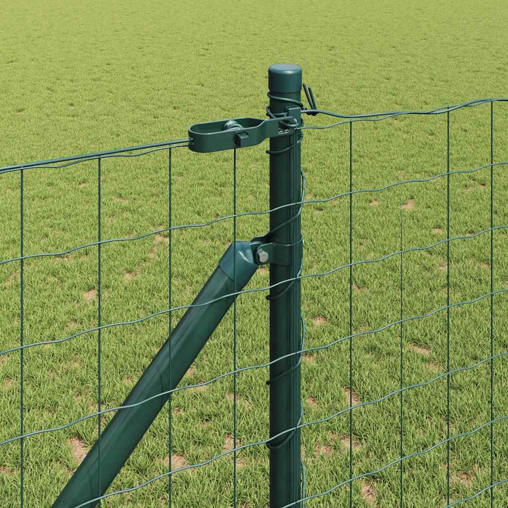 Európa kerítés tüskékkel 10 x 1,0 m PVC-bevonatos acél Zöld