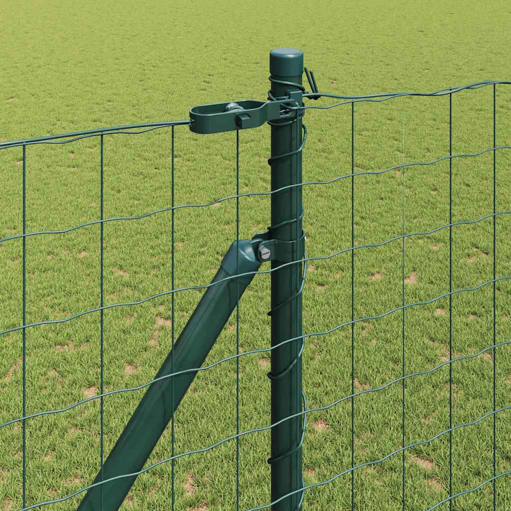 Európa kerítés tüskékkel 10 x 1,5 m PVC-bevonatos acél Zöld