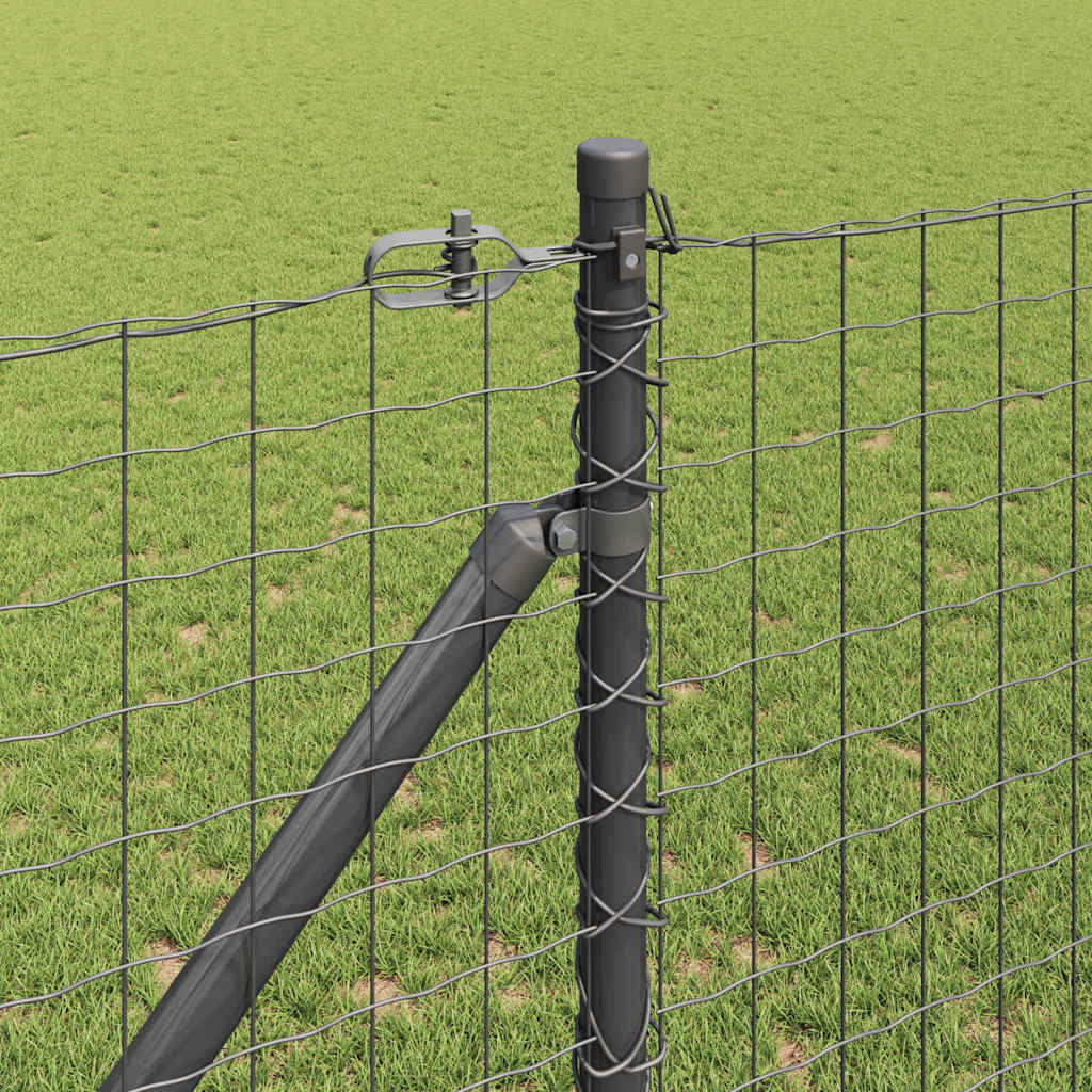 Európa kerítés tüskékkel 10 x 1,2 m PVC-bevonatos acél Szürke