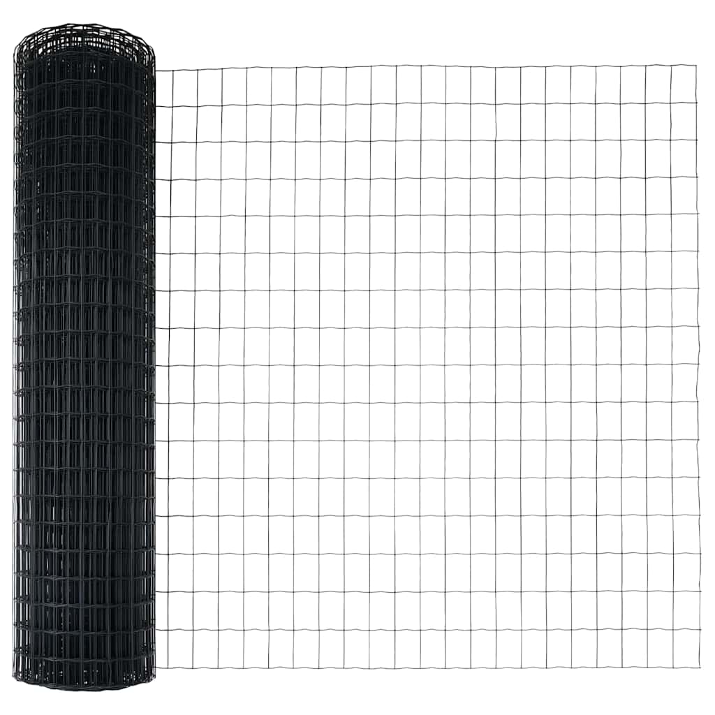 Európa kerítés tüskékkel 10 x 1,4 m PVC-bevonatos acél Szürke