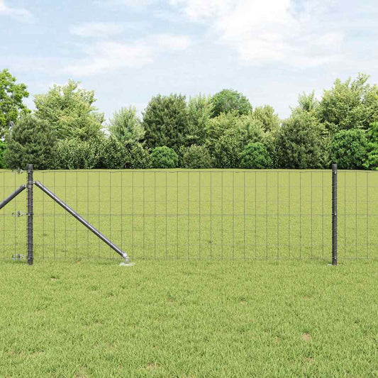 Európa kerítés tüskékkel 10 x 0,4 m PVC-bevonatos acél Szürke
