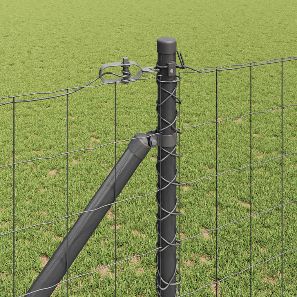 Európa kerítés tüskékkel 10 x 1,2 m PVC-bevonatos acél Szürke