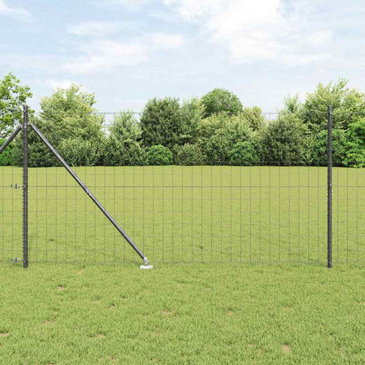Európa kerítés tüskékkel 10 x 1,2 m PVC-bevonatos acél Szürke