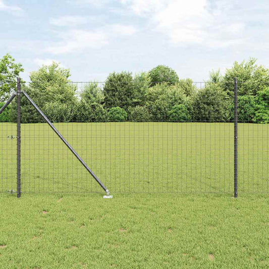 Európa kerítés tüskékkel 25 x 1 m PVC-bevonatos acél Szürke