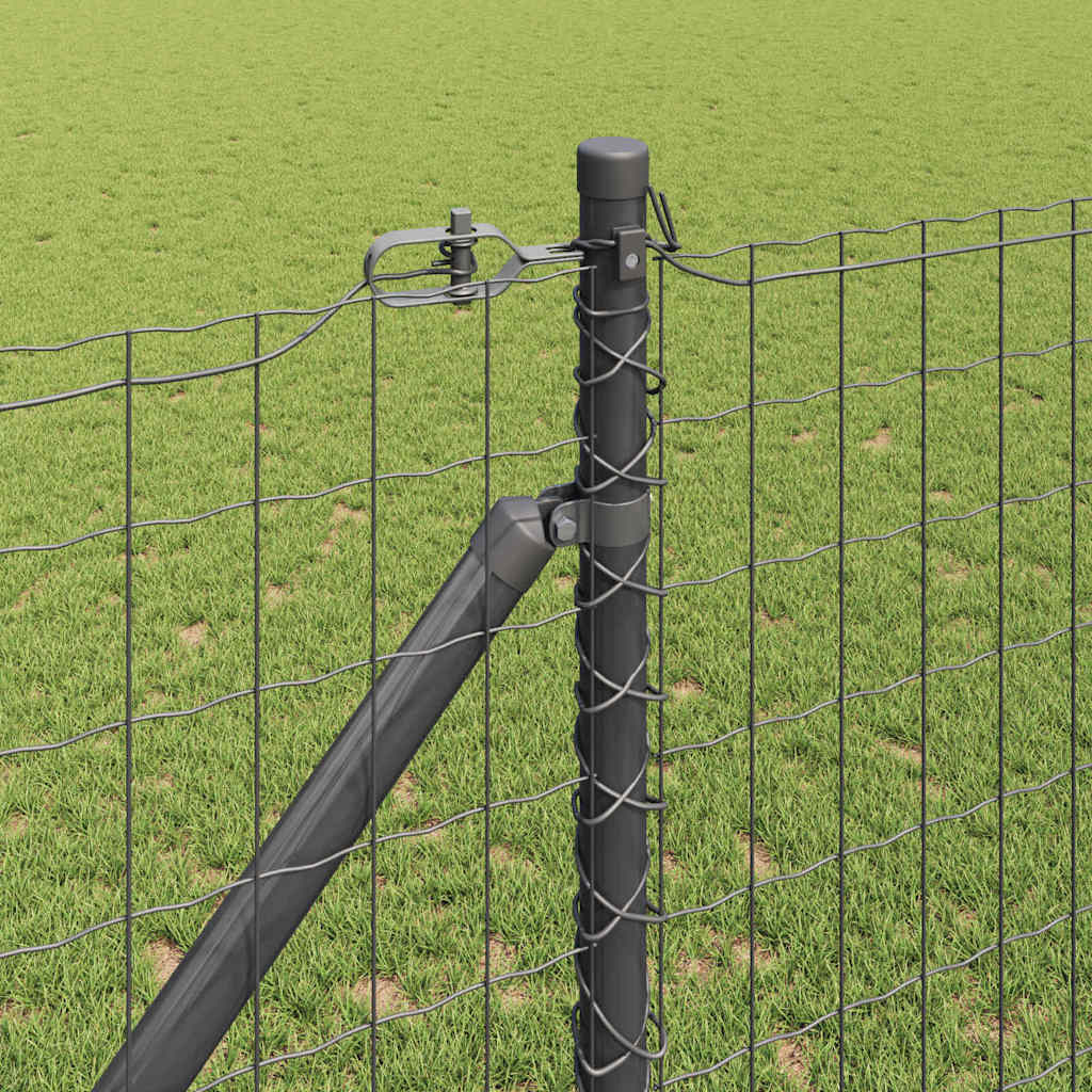 Európa kerítés tüskékkel 25 x 1,2 m PVC-bevonatos acél Szürke