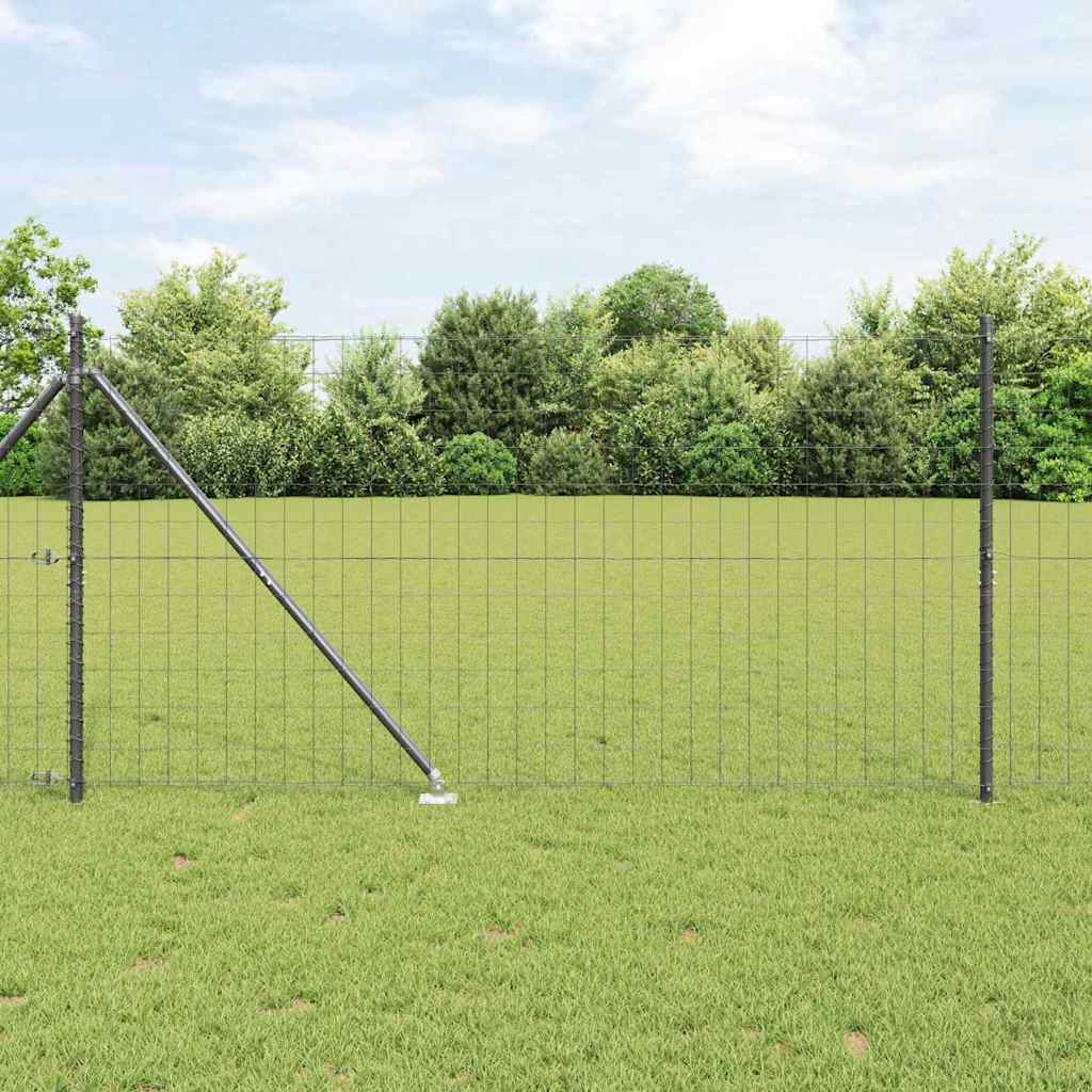 Európa kerítés tüskékkel 25 x 1,2 m PVC-bevonatos acél Szürke