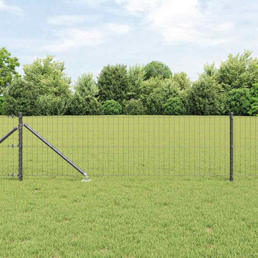 Európa kerítés tüskékkel 50 x 0,6 m PVC-bevonatos acél Szürke