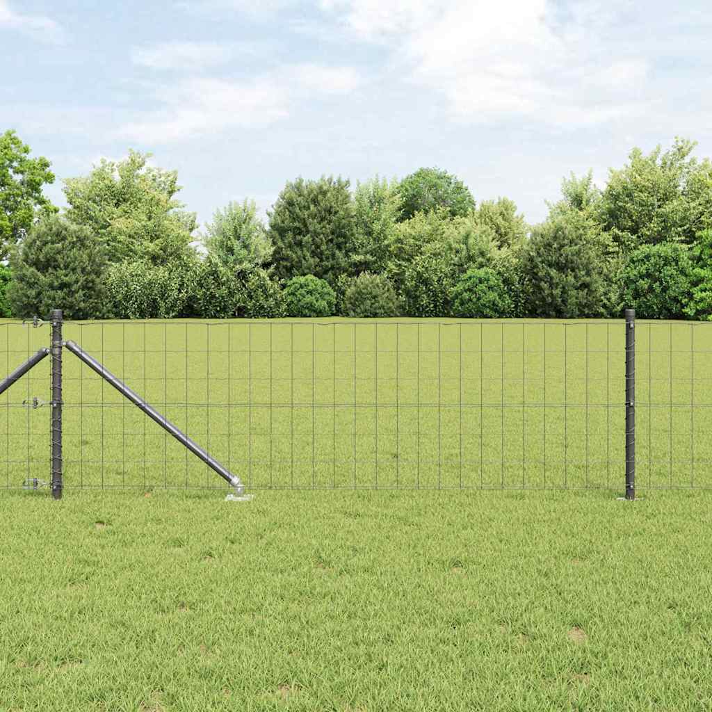 Európa kerítés tüskékkel 50 x 0,4 m PVC-bevonatos acél Szürke