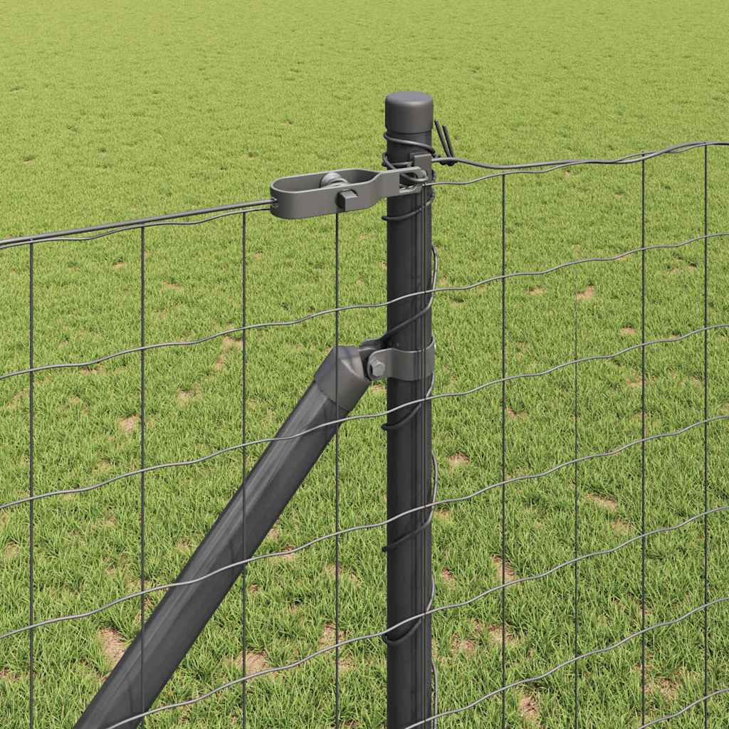 Európa kerítés tüskékkel 10 x 1,2 m PVC-bevonatos acél Szürke