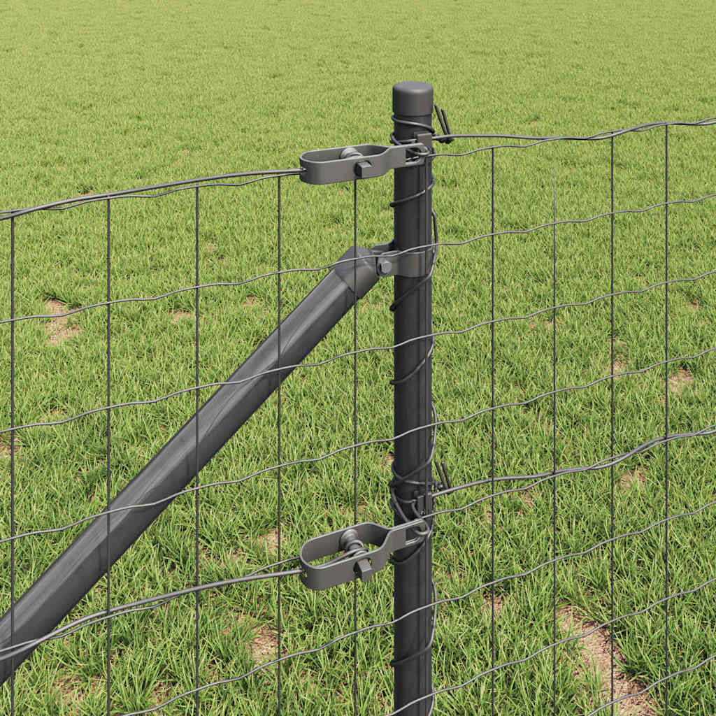 Európa kerítés tüskékkel 25 x 1 m PVC-bevonatos acél Szürke