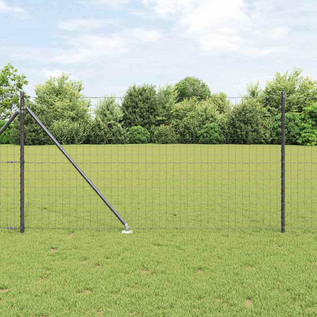 Európa kerítés tüskékkel 25 x 1 m PVC-bevonatos acél Szürke