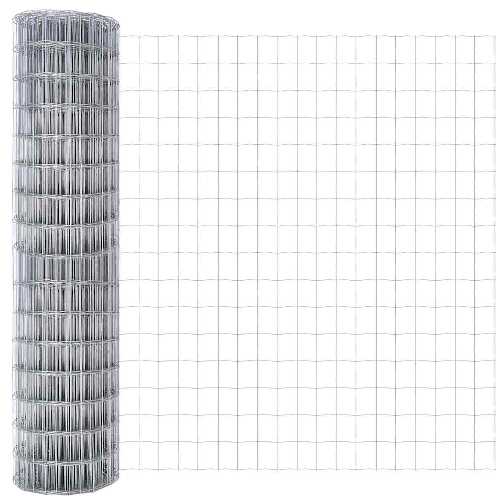 Kültéri Euro kerítés tüskékkel 25 x 1,2 m Horganyzott Acél Háló