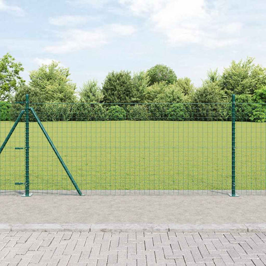 Europai kerítés beton alaplappal 10 x 1 m PVC-bevonatos acél