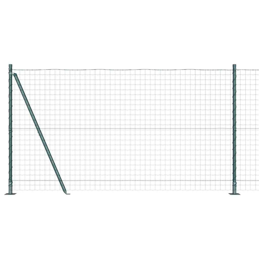 Europai kerítés beton alaplappal 10 x 1,2 m PVC-bevonatos acél