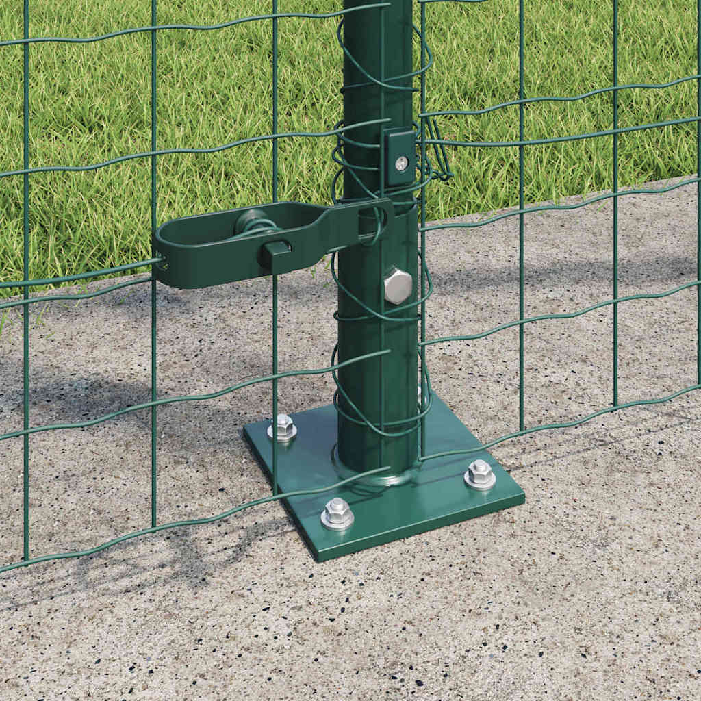 Europai kerítés beton alaplappal 10 x 1,5 m PVC-bevonatos acél