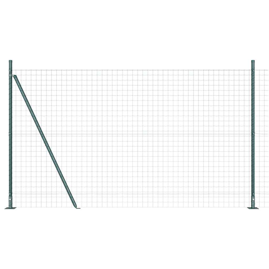 Europai kerítés beton alaplappal 10 x 1,6 m PVC-bevonatos acél