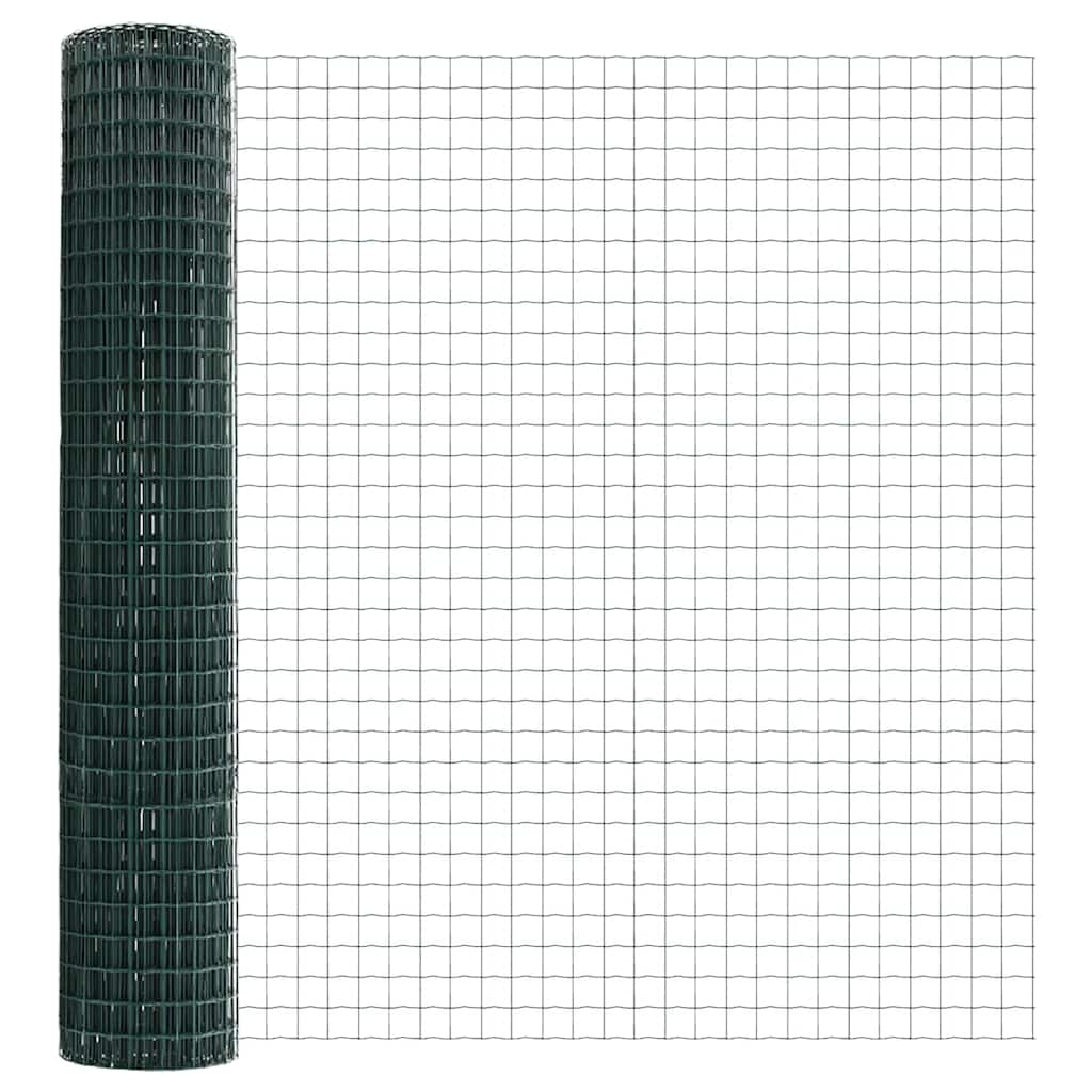 Europai kerítés beton alaplappal 10 x 1,6 m PVC-bevonatos acél