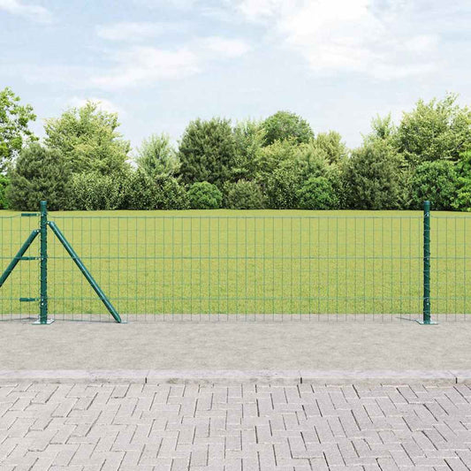 Europai kerítés beton alaplappal 10 x 0,4 m PVC-bevonatos acél