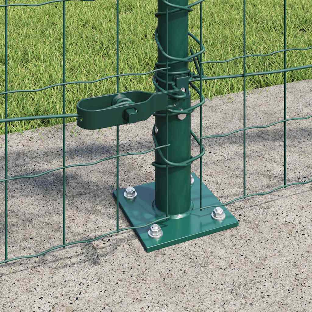Europai kerítés beton alaplappal 10 x 1 m PVC-bevonatos acél
