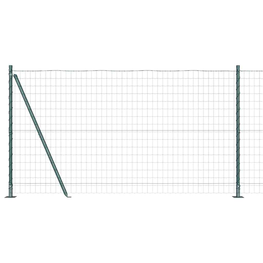 Europai kerítés beton alaplappal 10 x 1,2 m PVC-bevonatos acél