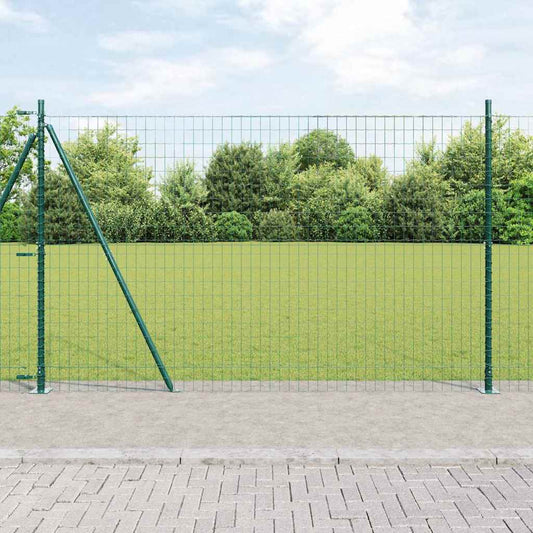 Europai kerítés beton alaplappal 10 x 1,4 m PVC-bevonatos acél