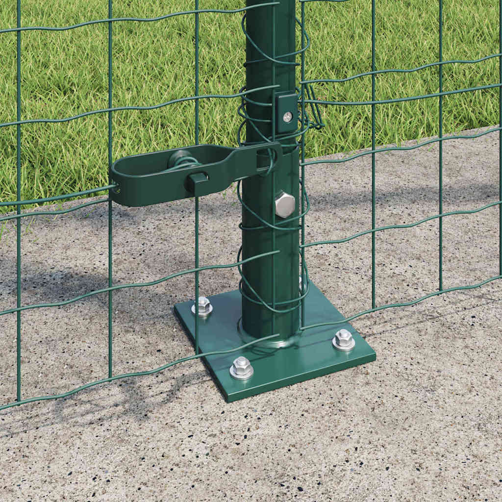 Europai kerítés beton alaplappal 10 x 1,6 m PVC-bevonatos acél