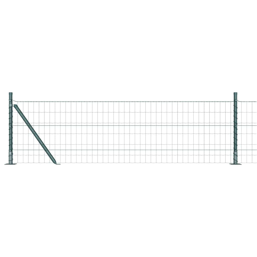 Europai kerítés beton alaplappal 10 x 0,6 m PVC-bevonatos acél