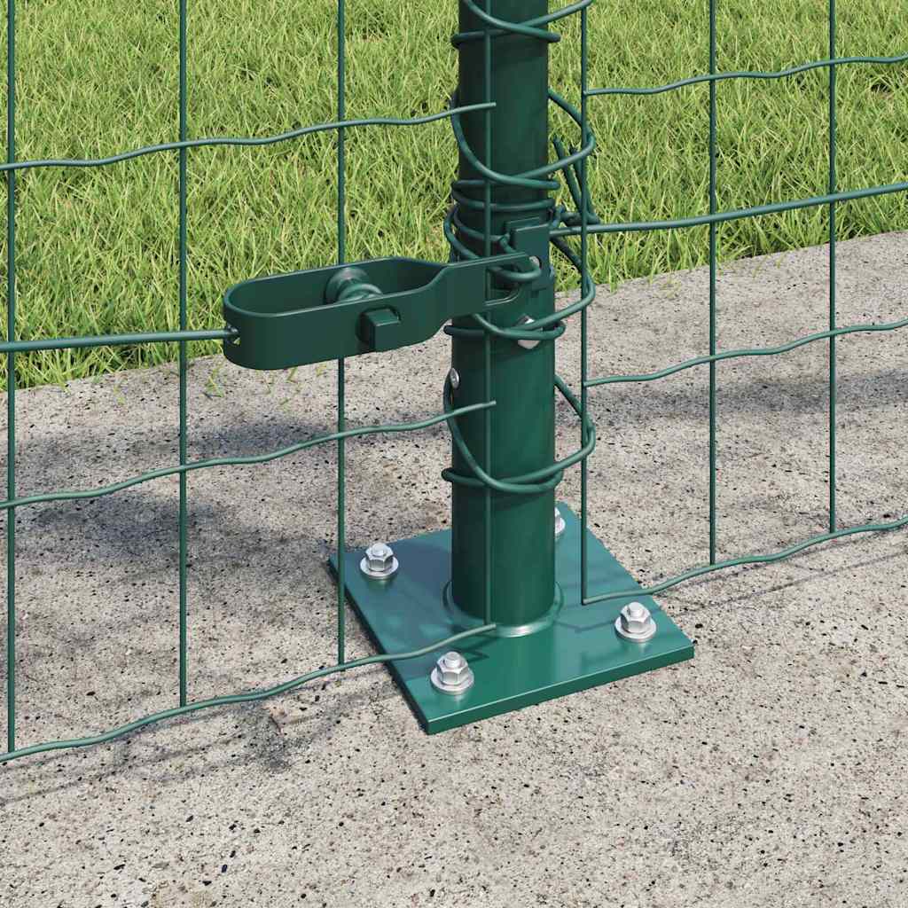 Europai kerítés beton alaplappal 10 x 0,8 m PVC-bevonatos acél