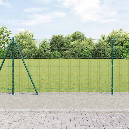 Europai kerítés beton alaplappal 10 x 1,2 m PVC-bevonatos acél