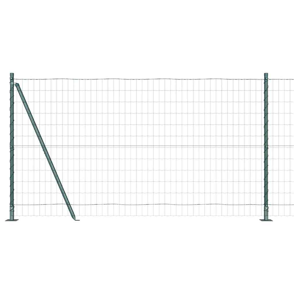Europai kerítés beton alaplappal 10 x 1,2 m PVC-bevonatos acél