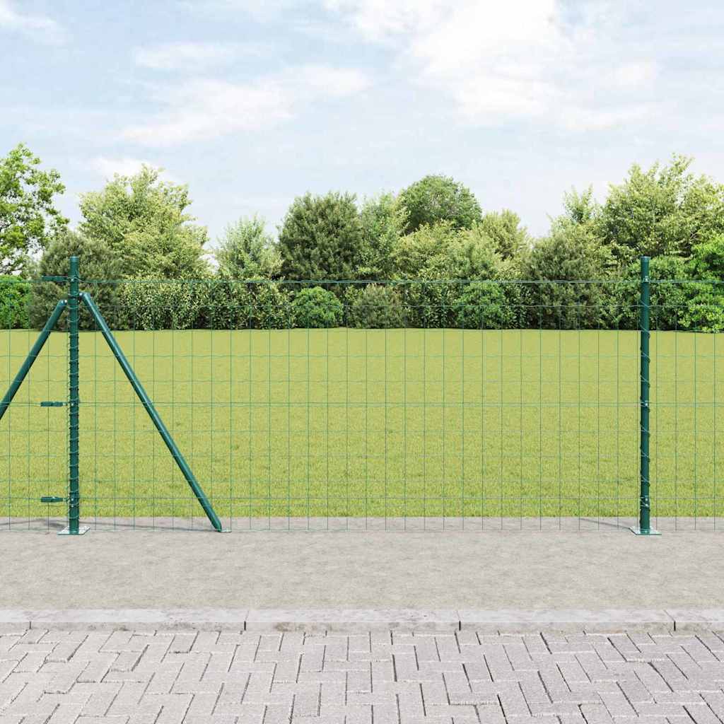 Europai kerítés beton alaplappal 10 x 1 m PVC-bevonatos acél