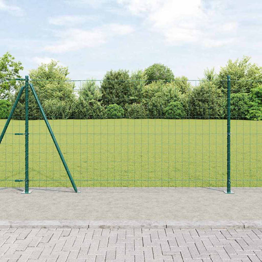 Europai kerítés beton alaplappal 10 x 1,2 m PVC-bevonatos acél